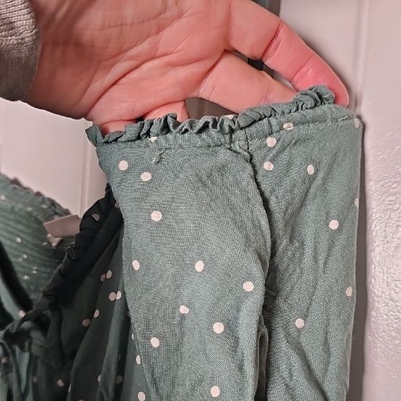 O'Neill M Mint Green Dress with White Dots - Picture 7 of 11